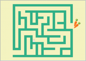 Scratch编程课 0250  AI兔闯迷宫